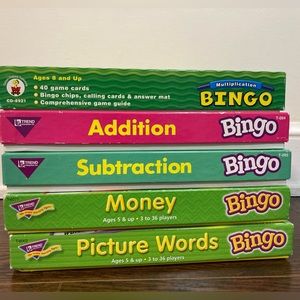 BINGO Games Set of 5!!